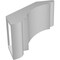 Ekena Millwork 5 1/2-in. W x 12-in. D x 12-in. H Olympic Architectural Grade PVC Knee Brace BRCP055X12X12OLY - alternate 2